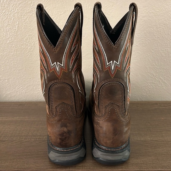 Mens Ariat Western Style WorkHog XT Work Boot 10EE Wide, Brown - Picture 11 of 14